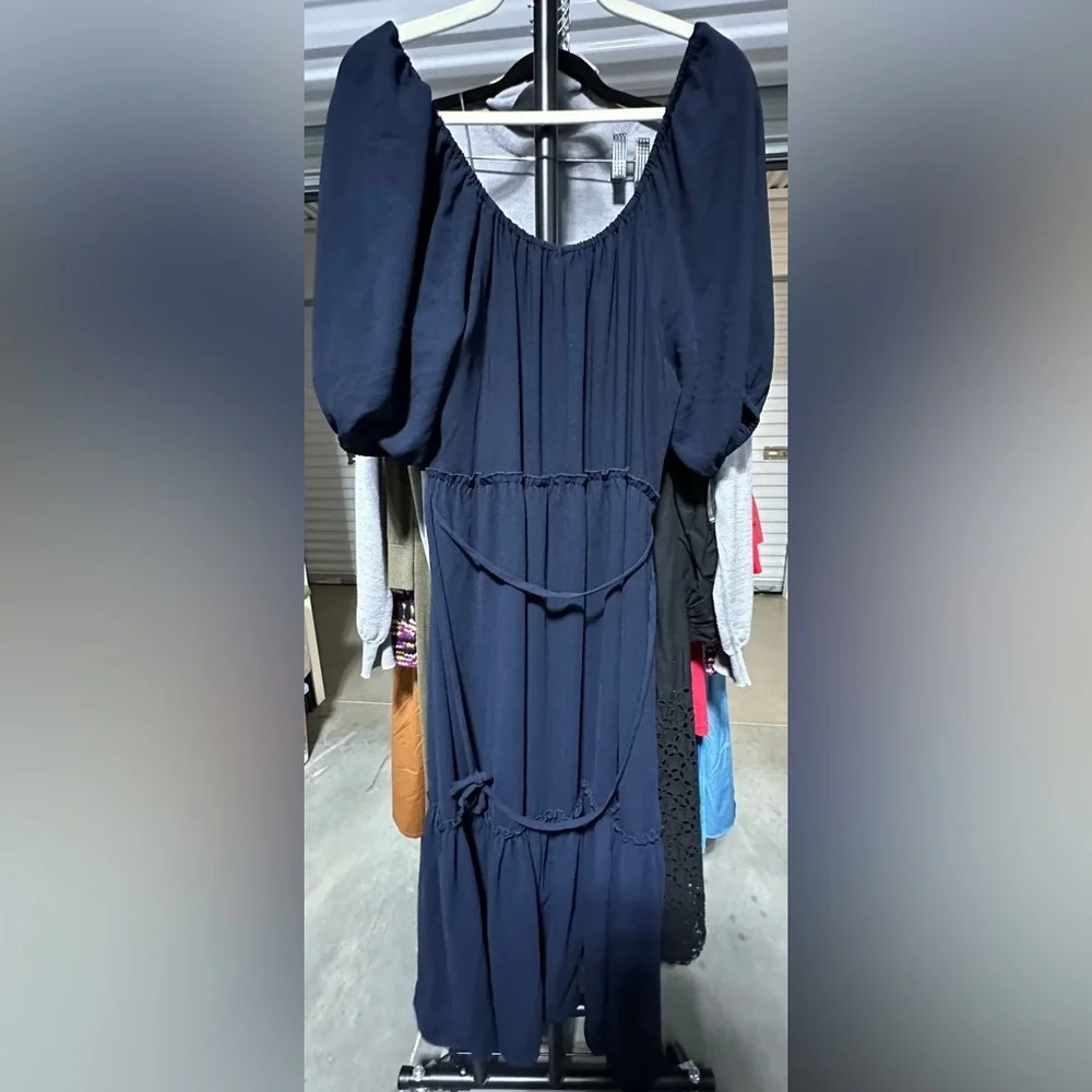 Karen Kane | Puff Sleeve Dress - Picture 8 of 9